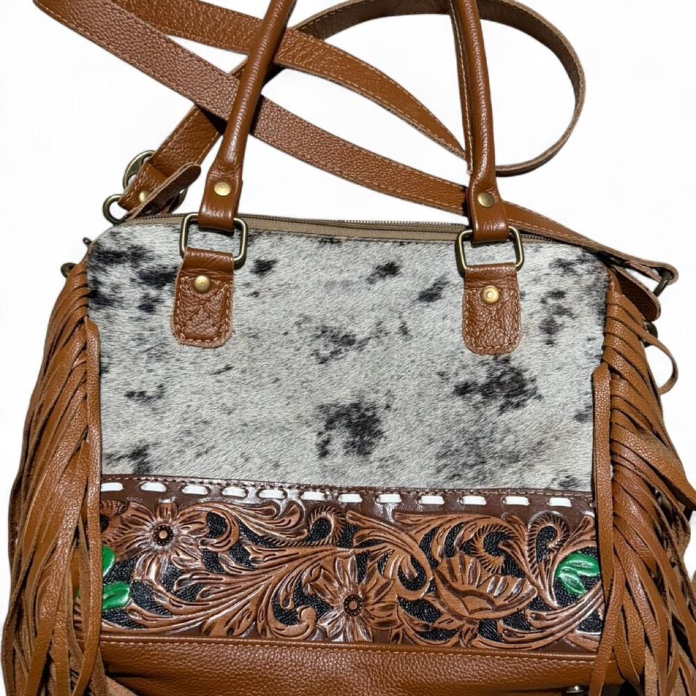 Myra Women's Purse with fringe - Picture 3 of 4